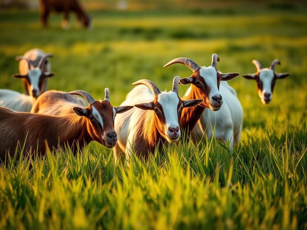 Open-yard area for goats